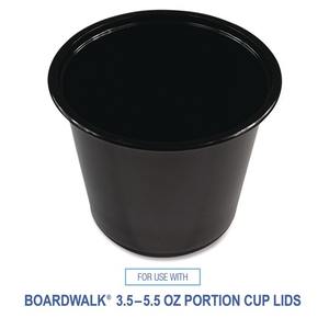 Boardwalk 5.5 Oz. Vasos Desechables Negros de Polipropileno para Soufflé/Porciones, 2500 Unidades por Caja - Product Image 6