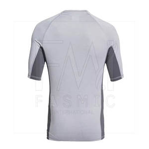 2025 Respetuoso con el medio ambiente Buena calidad Material puro Hombres Rash Guard Secado rápido Manga larga Color sólido Rash Guard para la venta - Product Image 6