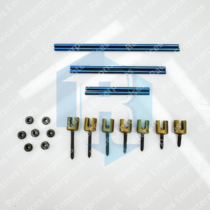 Système de vis pédiculaires en titane polyaxiales et monoaxiales pour usage vétérinaire et humain, kit complet, approuvé CE ISO, manuel, réutilisable - Product Image 5