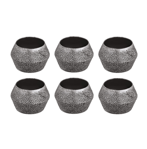 Rond rond de serviette en métal noir nouvel artisanat fournisseur en gros acier rond de serviette en métal noir conception personnalisée - Product Image 1