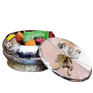 Cuenco de fruta de Metal de estilo libre nórdico creativo, cuenco de servicio de acero inoxidable para aperitivos de lujo para decoración de escritorio de oficina o hogar - Product Image 6