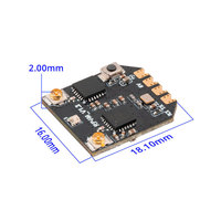 Radiomaster RP4TD-M Récepteur Mini Nano à Double Canal TCXO avec WIFI Intégré 2.4Ghz ExpressLRS Véritable Diversité pour Avion RC FPV