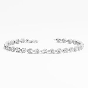 Women's 3.04 Ct round Lab Grown Diamond <b>Bracelet</b> in 14K & 18K Gold New <b>Trendy</b> Fashion Jewelry Wholesale - Product Image 2