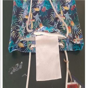 Épaule personnalisée rayée certifiée Gots grande avec corde de toile de jute haute qualité 100% sacs en coton biologique pour les femmes mode nouveau - Product Image 4