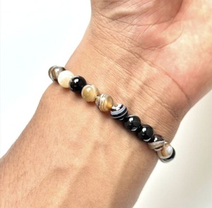 Pulsera de cuentas Sulemani Hakik de alta calidad para atención plena o protección y energía positiva para exportación - Product Image 6