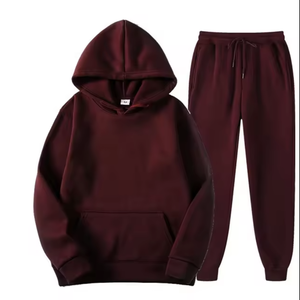 Conjunto Deportivo Pakistan Spring 100% Algodón para Hombre, Corte Regular, Forro Polar, Pantalón Largo, Transpirable, Diseño Sólido - Product Image 1