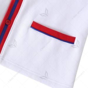 customized OES Eastern star Fleece <b>Cardigan</b> Unisex Fit button down <b>Chenille</b> Embroidered letters Breathable 100% cotton Fleece - Product Image 6