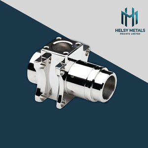Durable Mirror-<b>Polished</b> <b>Metal</b> Connector Housing VMC Machined High Accuracy Component for Automation and <b>Machinery</b> - Product Image 4