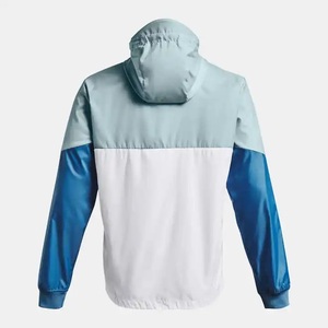 Custom Designed Nylon Waterproof <b>Zip</b> <b>up</b> Jackets Light Weight Running Jacket With Hooded Windbreaker Men's Jackets - Product Image 2
