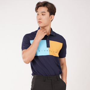 เสื้อโปโลสไตล์มินิมอลแห้งเร็วเสื้อโปโลผ้าฝ้ายทอสวยงามเครื่องแบบนักเรียนเสื้อผ้าผู้ชายโรงงานเวียดนาม - Product Image 1