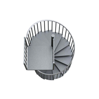 Villa Cour Plate-forme Extérieure Garde-corps Galvanisé Escalier en Colimaçon Simple Jardin Terrasse Balcon Métal Acier Escalier Kit