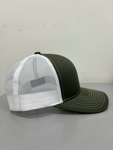Sombreros de camionero verdes ajustables de alta calidad, gorras de camionero en blanco personalizadas estilo OEM logotipo personalizado de marca en Vietnam - Product Image 3