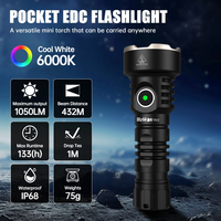 Lampu senter LED 1350LM, lampu senter jarak jauh 473M dengan teknologi ATR, lampu sorot jarak jauh isi ulang