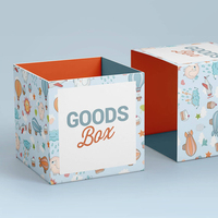 Boîte de rangement pour jouets en carton personnalisée |   Boîte de rangement en papier pour enfants, étui de transport, emballage |   Boîte cadeau imprimée pour enfants avec poignée
