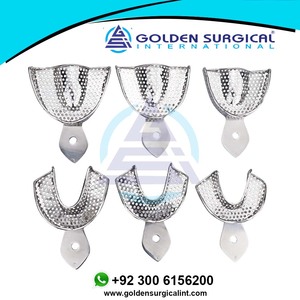 6 Piezas de Bandejas Dentales de Acero Inoxidable para Impresiones Dentales, Autoclavables, Instrumentos para Dentaduras Postizas, Herramientas de Dentista, Bandeja para Guardar Dientes - Product Image 5