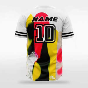 In Stock Men's <b>Baseball</b> Jersey Spandex Anti-pilling, Spring/Autumn Custom OEM/ODM - Product Image 2