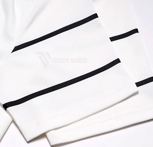 เสื้อยืดโปโลสำหรับผู้ชายแบบสั่งทำปักสีทึบผ้าฝ้ายระบายอากาศได้ - Product Image 5