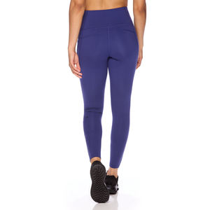 Pantalon de Yoga pour filles, couleur bleue, sans couture, pleine longueur, poche Mobile, Leggings de gymnastique pour adultes, meilleure qualité - Product Image 2