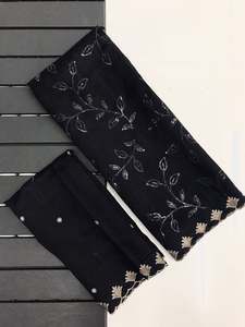 Hermoso Sari de seda para mujer con todo Jal Work of Water Sequence y Cutwork Fancy Border para fiesta todas las estaciones - Product Image 2