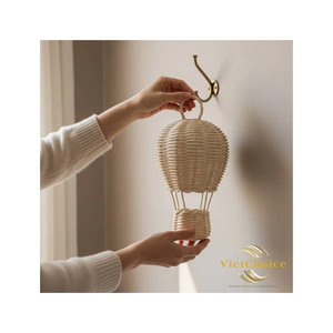 Decoración de Globo Aerostático de Ratán Hecho a Mano para Bodas y Decoración del Hogar - Product Image 5