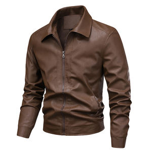 Customized <b>Bomber</b> <b>Jacket</b> <b>Leather</b> <b>Jacket</b> Men's <b>Leather</b> Wholesale OEM <b>Leather</b> Racer <b>Jacket</b> <b>for</b> <b>Women</b> Ladies Streetwear - Product Image 2