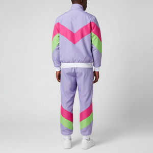 Custom Made 100% Nylon Printed Tracksuits Sportswear New Design Paneled Zip <b>Jacket</b> Pants Windproof Breathable Set - Product Image 5