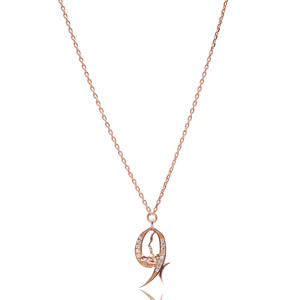 Pendentif en pierre de zircon clair de conception géométrique Vente en gros Bijoux en argent sterling 925 fabriqués à la main par la Turquie - Product Image 1