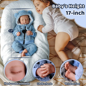 Muñecas Bebé Reborn de 20 Pulgadas, Muñeca Bebé Reborn Dormida de Babeside, Muñeca Bebé Niño Pequeño Noah, Cuerpo de Tela Suave, Muñecas de Vinilo al por Mayor - Product Image 2