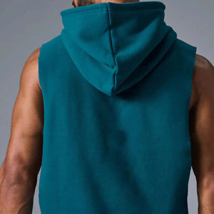 New Men's Winter 100% Cotton Sleeveless Muscle Cut for <b>Gym</b> <b>Hoodies</b> for Workout Fitness Winter Wear Jogging OEM - Product Image 4