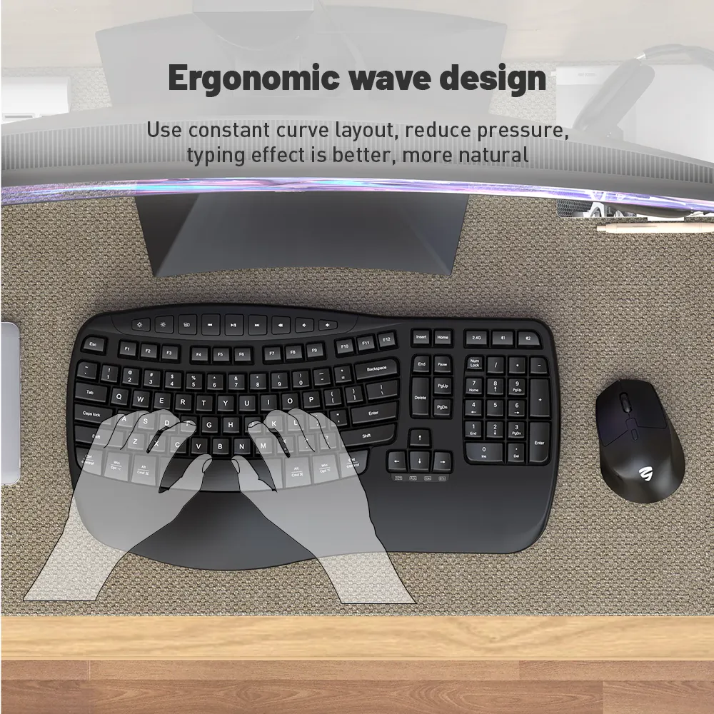 High Quality Fashion Home Office Gaming Keyboard and Mouse Combo Latest Cost Effective USB Universal Keyboard and Mouse KEYCEO