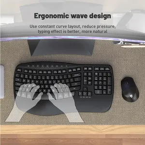 Clavier et souris de jeu de bureau à domicile de haute qualité Combo dernier clavier et souris universels USB rentables KEYCEO