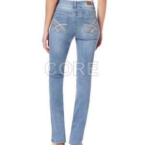 Nueva llegada cómodo ajuste Casual desgaste de las mujeres Slim Fit Jeans Pantalones de calidad superior último diseño de las mujeres Slim Fit Jeans Pantalones - Product Image 2
