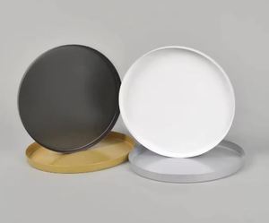 ถาดและถาดกลมหรูหราดีไซน์ใหม่โลโก้ตามสั่งพิมพ์โลโก้ได้ตามต้องการของขวัญในการออกแบบที่ทันสมัย - Product Image 1