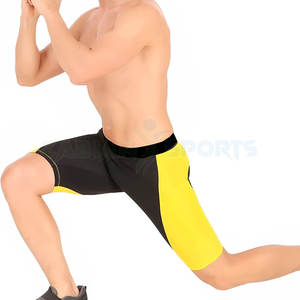 กางเกงขาสั้นผ้าไนลอนรัดเอวสูงสำหรับผู้ชายกางเกงวิ่งเล่นกีฬาในยิมเลกกิ้งเล่นโยคะผ้าสแปนเด็กซ์ไร้รอยต่อสไตล์ใหม่ - Product Image 3