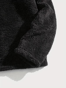 Sweats à capuche en polaire avec logo personnalisé Pull uni vierge de haute qualité, léger, décontracté, décontracté, sweats à capuche en polaire vierge pour hommes - Product Image 2