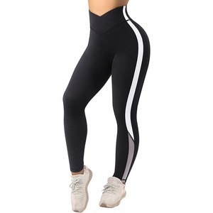 Leggings de gym sur mesure OEM pour dames taille haute vêtements d'exercice et de yoga décontractés leggings pour femmes à bas prix - Product Image 6