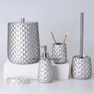 ชุดตู้ทำสบู่โลหะชุบทองเกรดสูงสำหรับห้องน้ำที่วางจานและแปรงฟัน - Product Image 2