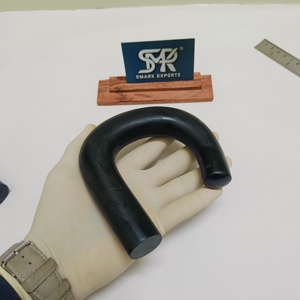 Ridgewalker - Mango de bastón de cuerno de búfalo hecho a mano con agarre recto, componente para bastones de apoyo y bastones personalizados - Product Image 2