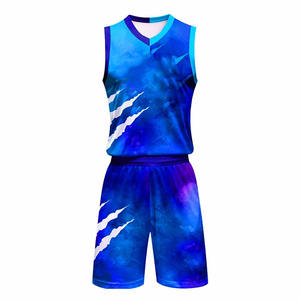 High Quality Reversible <b>Basketball</b> Jersey Full Sublimation Breathable Plus <b>Size</b> Design for Summer Sports - Product Image 2