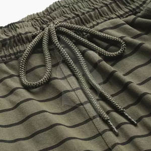 Ensembles décontractés unique en coton et polyester mélangés pour hommes, style simple, short à la taille avec cordon de serrage, ensembles de t-shirts avec logo personnalisé - Product Image 6