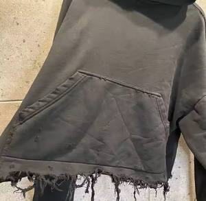 Sweat à capuche à ourlet brut Sun Faded Full in top quality Custom Color New Stylish basics cotton blended Men Hoodies with wholesale Price - Product Image 1