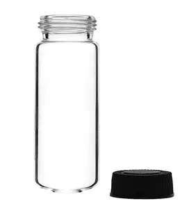 Superior Quality AARK Brand Borosilicate glass Round Bottom Culture Media Tube with Screw Cap and PTFE/Rubber Liner for Lab use