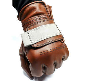 2025 Offre Spéciale cuir de vachette marron bâton gants de travail de soudage couture ignifuge 7 oz épaisseur 16 pouces longueur résistant à la déchirure - Product Image 4