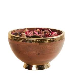 Cuenco para servir frutas, hogar, hoteles y restaurantes, accesorios, cuenco otomano, mesa de cena de madera de mango, cuencos de alimentación, Servicio de ensalada - Product Image 1