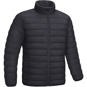 2025 nouvelle mode en gros brillant bulle manteaux Logo personnalisé à capuche hommes bouffantes vestes en toile hiver saison veste d'extérieur - Product Image 1