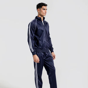 Ensemble de survêtement pour homme 100% polyester, cordon de serrage, coupe régulière, coupe ajustée, jogging, équipement de sport, séchage rapide, respirant, léger pour - Product Image 5