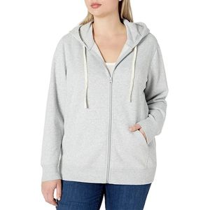 Sweat-shirts à capuche pour femmes avec logo personnalisé, coupe ample, fermeture éclair intégrale, pour l'hiver, le yoga, l'entraînement, la course à pied, décontractés, avec poches - Product Image 2