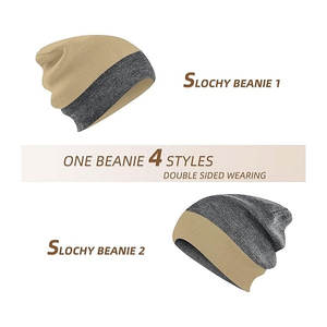 Gorros con puños acrílicos superventas con logotipo personalizado Fabricante de gorros de hombre Gorro de punto Jacquard Sombreros de invierno - Product Image 3