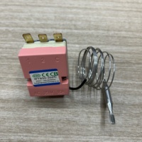 Thermostat capillaire à expansion liquide Hullo WYB pour congélateur avec bouton 1 NC 2 fils 3 broches
