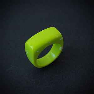 Anillos de Resina para Niñas y Niños, para Fiestas, Bodas, Anillo de Moda, Nuevo Diseño, Color Personalizable, Artesanía Bh - Product Image 2